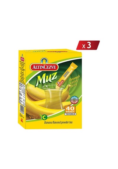 Altıncezve Muz Aromalı Tek İçimlik İçecek Tozu 3'lü 40 x 1.5 G