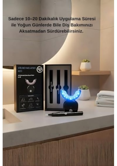 Il32 Mavi Kırmızı Işık Teknolojili 32 Ledli 3 Beyazlatma Jelli Hızlı Diş Beyazlatma Kiti