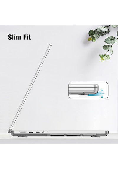 Apple Uyumlu MacBook Pro 2023 14 inç M2 Pro/Max A2779 Kılıf Sert Parlak Üst ve Alt Koruma Kapağı