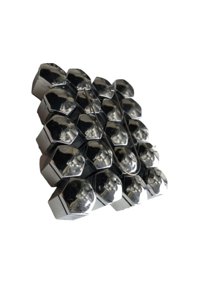 Bijon Kapağı Krom Efekt 17''mm Uyumlu 20li Set