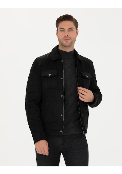 Pierre Cardin Erkek Siyah Deri Mont-kaban 50282834-001 Siyah