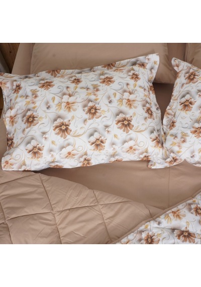 Aurelia Luxe Çift Kişilik Çiçek Desenli Premium 5d Uyku Seti Çeyiz Seti Lastikli Çarşaflı Beyaz
