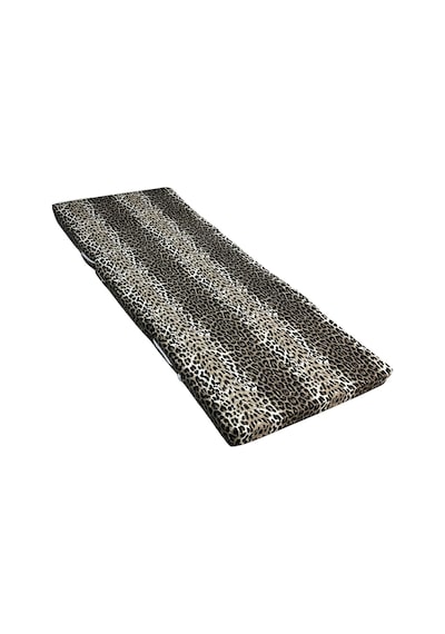 Katlanır Yer Yatağı Ve Tek Kişilik Sünger Katlanır Minder Yatak 70x180x6 Cm-leopar
