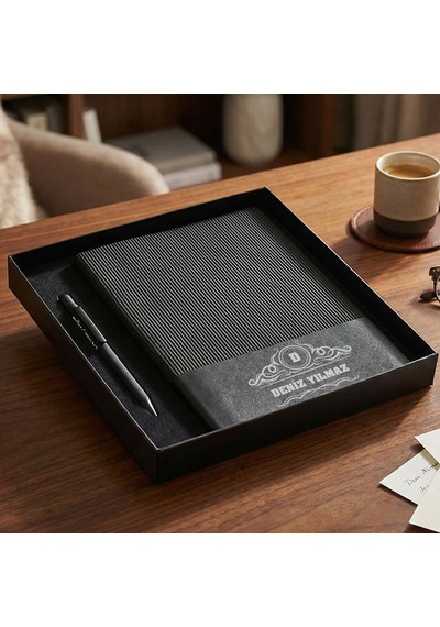 Bk Gift Kişiye Özel İsimli Defter Kalem Seti -11, Hediye Kutulu Premium Not Defteri Seti, Kurumsal Promosyon Seti Kobitmeyencom36377 Bk Gift