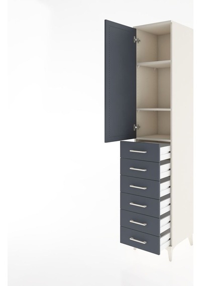 Hyperion Dolap 3 Raflı 6 Çekmeceli Tek Kapaklı 44x44x221 Ayta... Aytaşı
