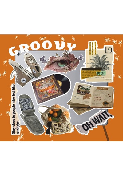 Aesthetic Groovy Sticker Seti Laptop Ajanda Notebook Tablet Telefon Defter Etiket Bullet Journal Diğer
