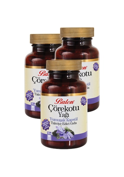 Çörekotu Yağı Yumuşak Kapsül 1380mg 80 3 Adet