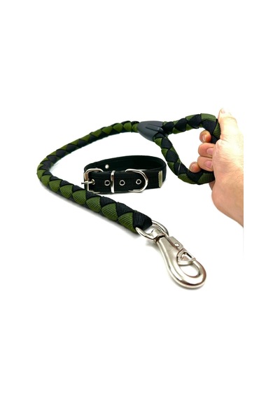 Orta Irk Köpek Gezdirme Ve Boyun Tasması Seti Çok Renkli
