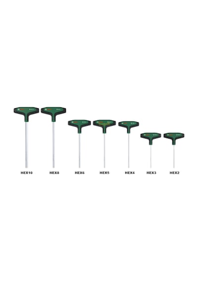 Bosch 7 Li T Saplı Allen Anahtar Takımı 2-10 Mm 1600a039j1
