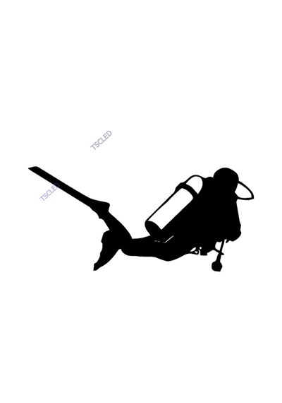 Balık Dalgıç Sticker