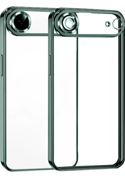 Newface Apple, Uyumlu iPhone 17 Air Razer Lensli Silikon - Yeşil