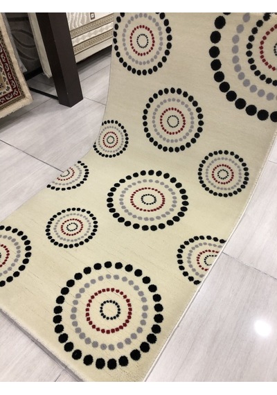 Saray Halı Klasik 10697 R 80X150 Krem Kırmızı Gri Siyah Halı !