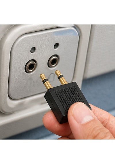 Uçak Kulaklık Dönüştürücü Adaptör