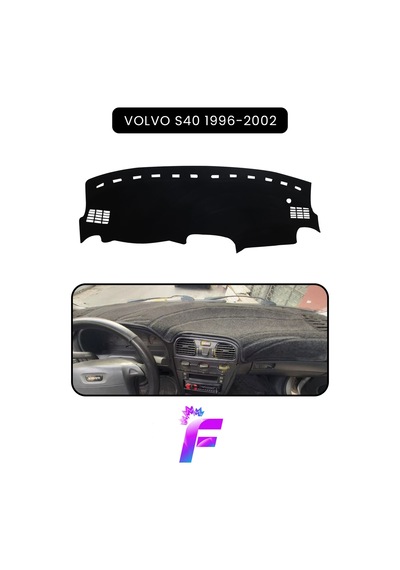 Volvo S40 1996-2002 Torpido Örtüsü Güneşten Korur Kolay Montaj Tam Uyum Tam Koruma C60 Siyah