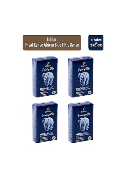 Tchibo Privat Kaffee African Blue Filtre Kahve 250 Gr X 4 Adet Öğütülmüş