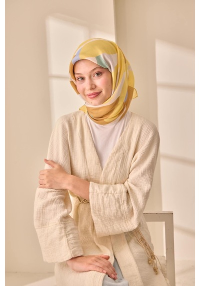 Silk Home Aura Eşarp 140001-08 Butter Yellow, Kahverengi, Bebe Mavi, Mint