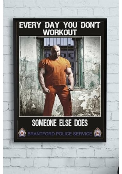 Someone Else Does Vücut Geliştirme Body Building Fitness Çerçeveli Tablo 21x30cm
