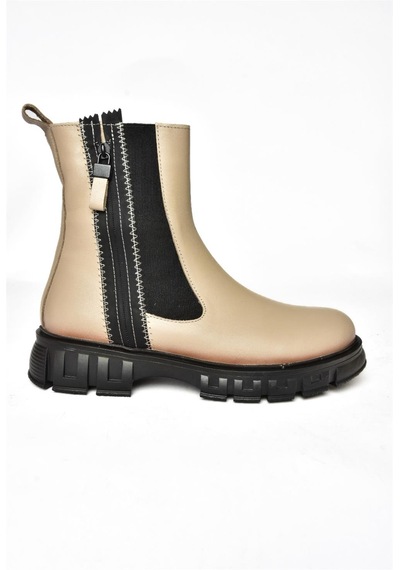 Fox Shoes N555102703 Ten Hakiki Deri Kadın Postal Bot Ten-hakiki Deri Ten Rengi