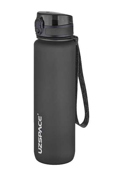 Büyük Boy 28 Cm 1000 Ml 1 Litre Tritan Su Matarası 14 Renk Fiftyfifty Softtouch Siyah
