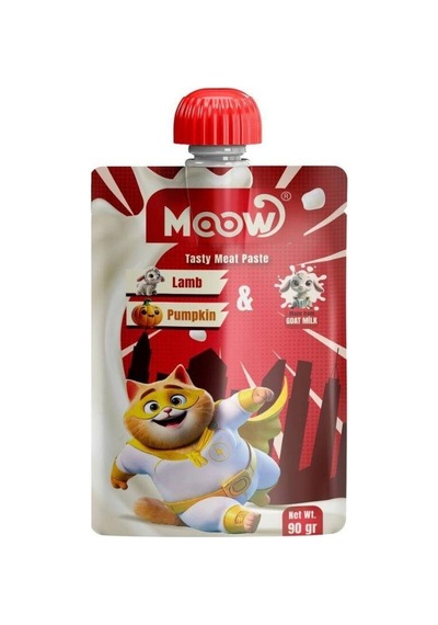 Moow Taze Kuzulu Balkabaklı Ve Keçi Sütlü Kedi Et Ezmesi 90 Gr