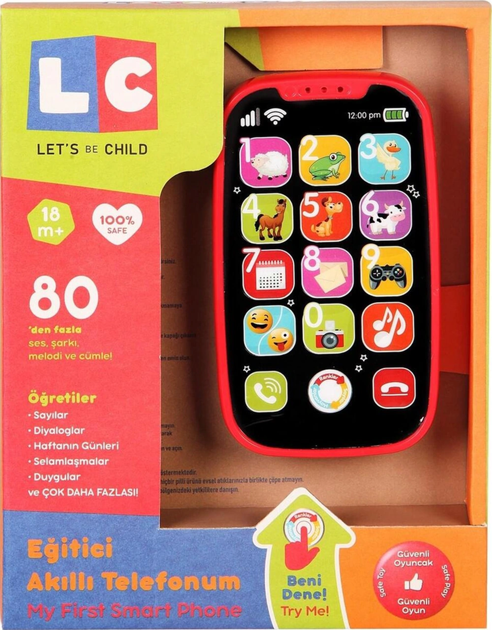 Lc Oyuncak 30900 Eğitici Akıllı Telefonum - Kırmızı