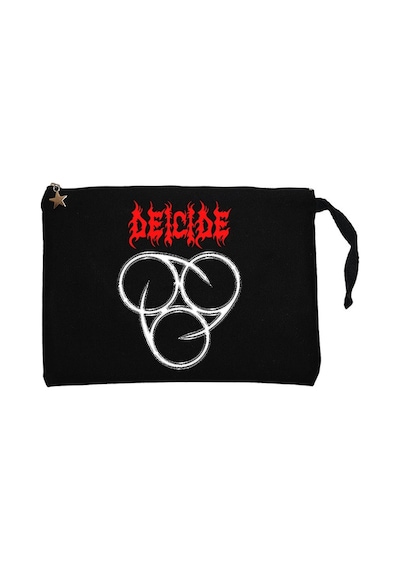 Deicide İnsineratehymn Siyah Clutch Astarlı Cüzdan / El Çantası Siyah