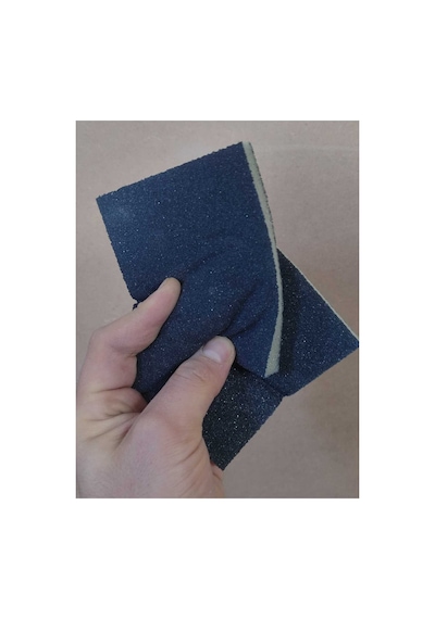 9.5 X 12.5 Cm Yassı Sünger Zımpara 180 Kum 1 Adet Takoz Blok Flex Taşlama Ahşap El İnce İş Zımparası