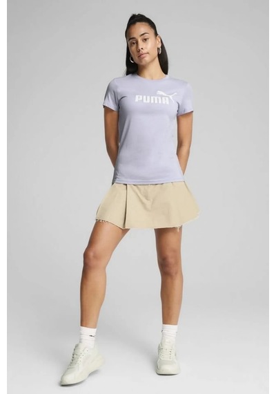 Puma Polo Ess No. 1 Logo Para Mujer Kadın Tişört Açık Mavi
