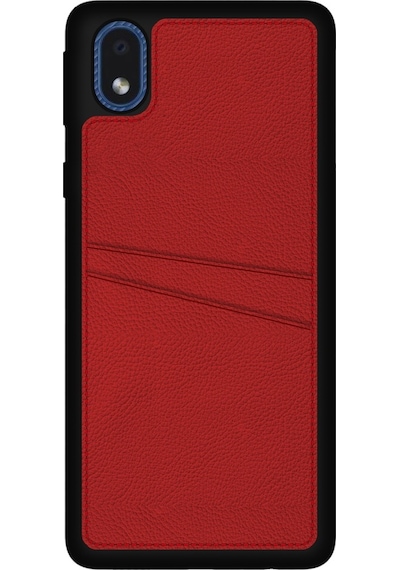 Fitcase Samsung Uyumlu Galaxy A01 Core Kilif Proda Deri Çift Kartlik Cep 500640610