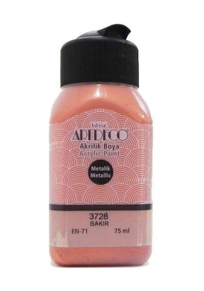 Artdeco Metalik Akrilik Boya 75 Ml. Bakır