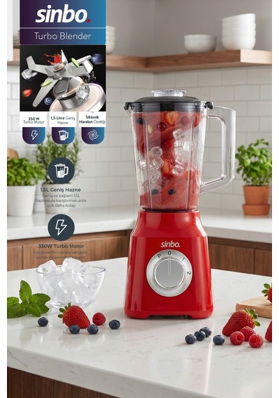 Sinbo SHB - 7517 1.5 L 350 W Turbo Blender