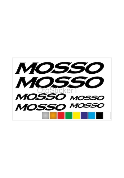 Mosso Bisiklet Kadro Sticker Seti Premium Kalite