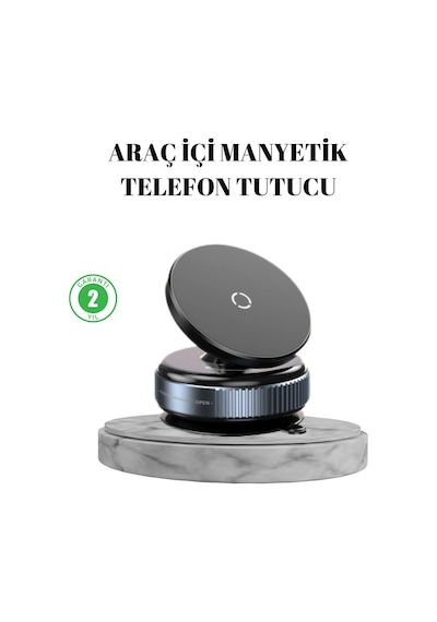 Mey İthalat Vakumlu Vantuzlu Mıknatıslı Telefon Tutucu 360 Derece Döner