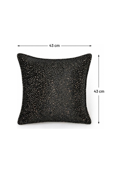 Premium Dokuma Kadife Kırlent Kılıfı Şık, Yumuşak Ve Göz Alıcı Gold Siyah - 851733439 Gold Siyah