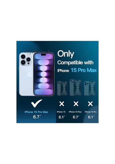 Iphone 15 Pro Max Uyumlu Tam Kaplar Seramik Esnek Ekran Koruyucu Kırılmaz Cam
