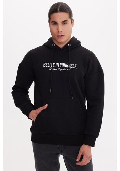 The Crow Belıve Siyah Hoodıe Sweatshırt Siyah