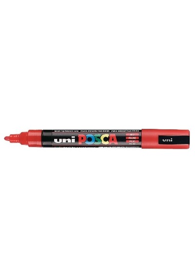 Uni Posca Pc-5M Boyama Markörü 1.8-2.5 Mm Kırmızı