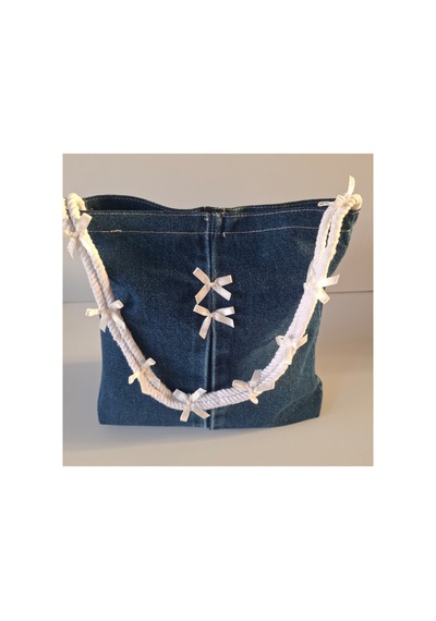 Tuttobene Deny Denim Fiyonklu Pinterest Omuz Çantası Tb042