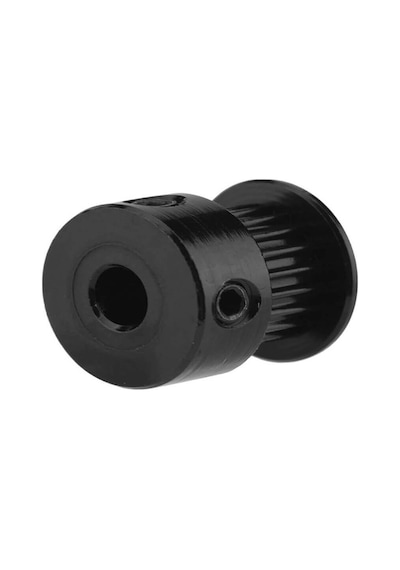 Koodmax Gt2 16 Diş 5mm Alüminyum Alaşım Dişli Senkron Zamanlama Kayışı Kasnağı - Siyah