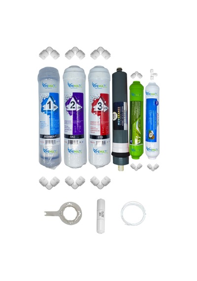 Pws Kapalı Kasa Su Arıtma Cihazlarına Uygun Std 6li Platinium Mebran Alkali+tatlandırıcı Set