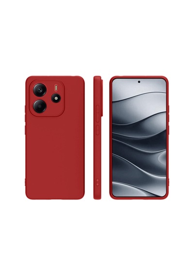 Xiaomi Redmi Note 14 4g Uyumlu Kılıf First Silikon - Kırmızı