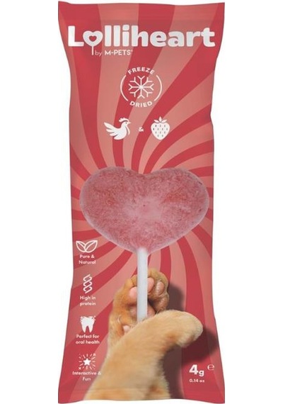 M-pets Lolliheart Çilekli Kedi Ödülü 4 Gr X 15