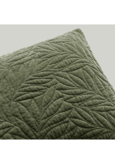 Linens Velour Kırlent Kılıfı 45x45 Cm Haki Haki