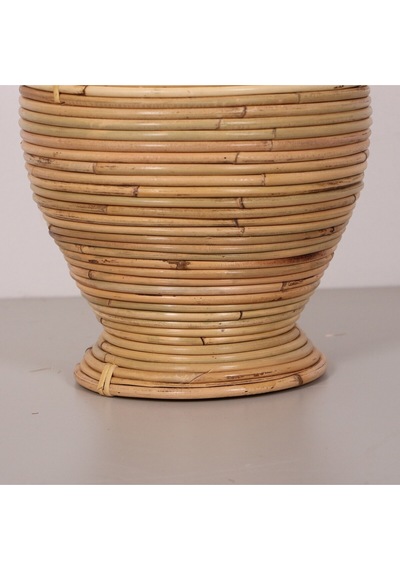 Bingül Doğal Rattan Dekoratif Vazo 24x50 Cm Bej