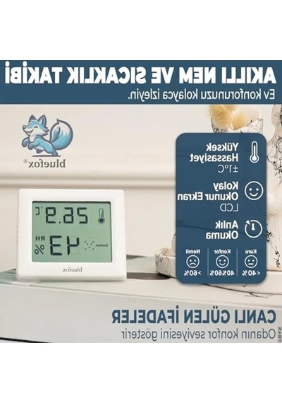 Lcd Ekranlı Dijital Oda Termometresi, Kompakt Ve Kullanışlı