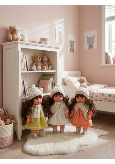 Lucia Girl Konuşan 35 Cm - Etkileşimli Kolları Bacakları Ve Kafası Et Kutulu Atkılı Oyuncak Bebek 65166516