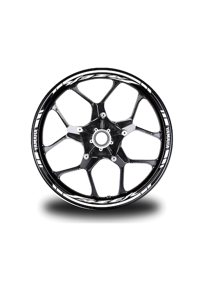 Beyaz Yamaha Fazer Takım Jant Sticker Etiket