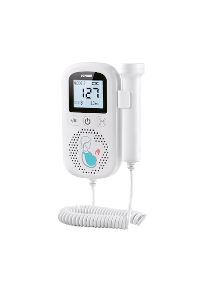 Vzn Jzkt-01 Fetal Doppler Bebek Kalp Atışı Dinleme Cihazı Lcd Ekranlı Hamilelik Fetal Kalp Monitörü