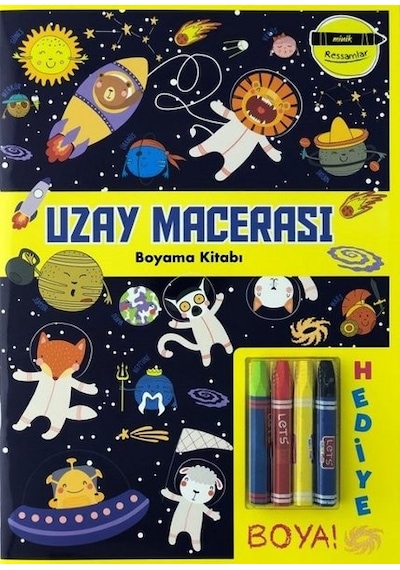 Minik Ressamlar - Uzay Macerası Boyama Kitabı- Doğan ve Egmont Yayıncılık