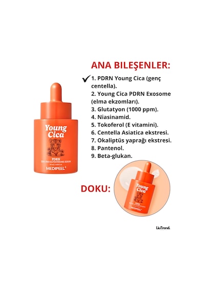 Medipeel Young Cica Pdrn Glutathione Serum 50 Ml Pdrn Ve Glutatyon İle Aydınlatıcı Serum